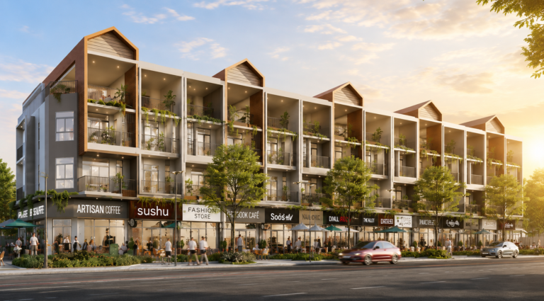 SHOPHOUSE THƯƠNG MẠI 4 TẦNG ARTISAN PARK