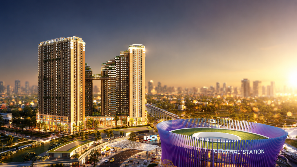 Căn hộ Nam Mekong Grand Plaza nằm ngay trung tâm thành phố mới bên cạnh Nhà ga Metro & WTC Gateway